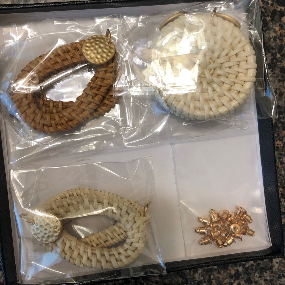 Wicker earrings